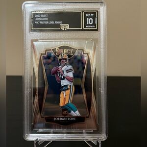 Jordan Love 2020 Select Premier Level GMA 10 NFL Football Card Packers 🔥🏈 Rookie